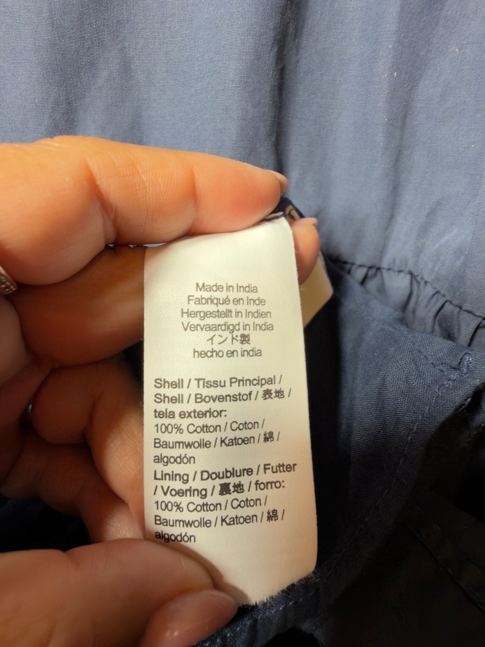 Madewell Dusty Blue Tiered Square-Neck Tunic - Picture 5 of 6